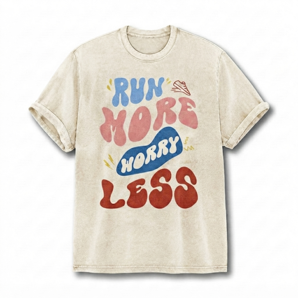 Run More Worry Less T-Shirt
