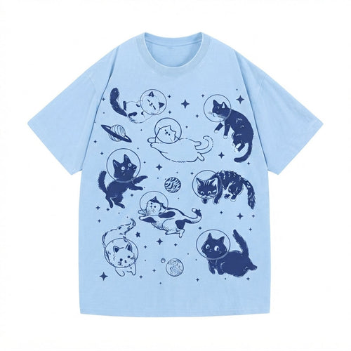 Cats in Space Comfort Colors Shirt