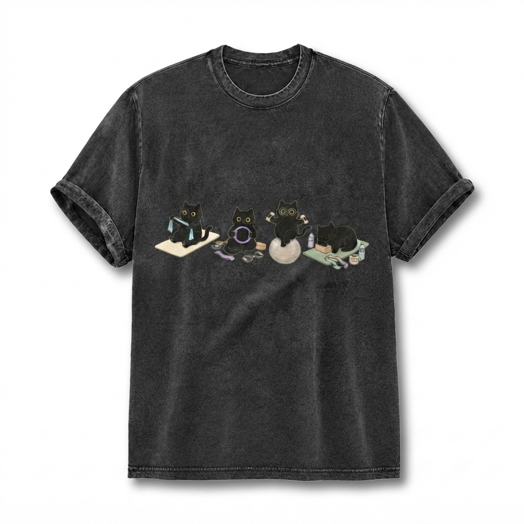 Black Cat Pilates T-Shirt